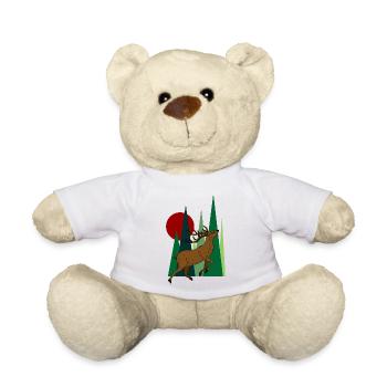 deer - Teddy Bear - white - Front