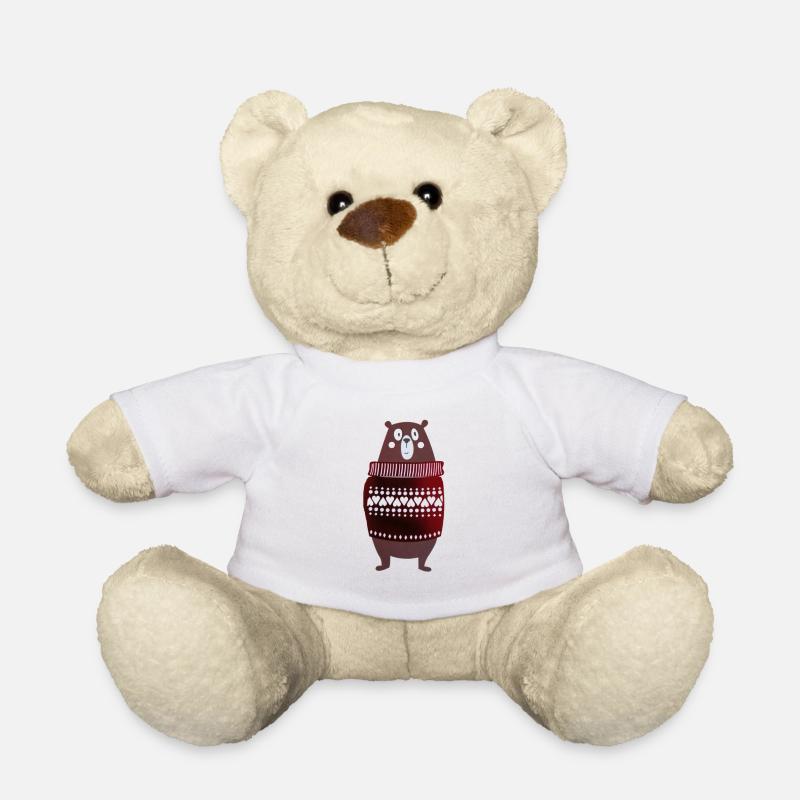 Ours de Noël - Nounours - blanc
