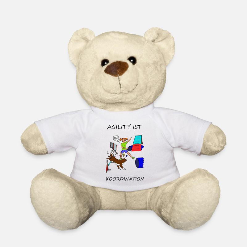Agility ist -- Koordination - Teddy - Weiß