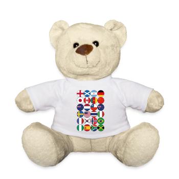 Femmes Femmes De Football Coupe du Monde 2019 - Nounours - blanc - Devant