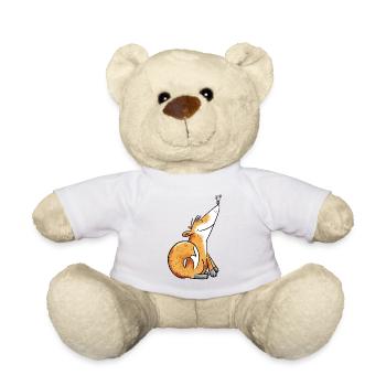 Fuchs Und Maus Comic Tiermotiv Fun Kinder Geschenk - Teddy - Weiß - Vorne