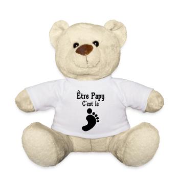 Être Papy c'est le pied ! - Nounours - blanc - Devant