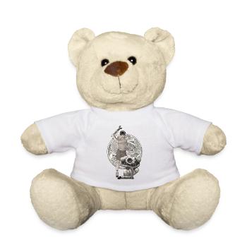 Hard Mechanic Pin-up - Nounours - blanc - Devant