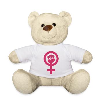 Feminism power - Nounours - blanc - Devant