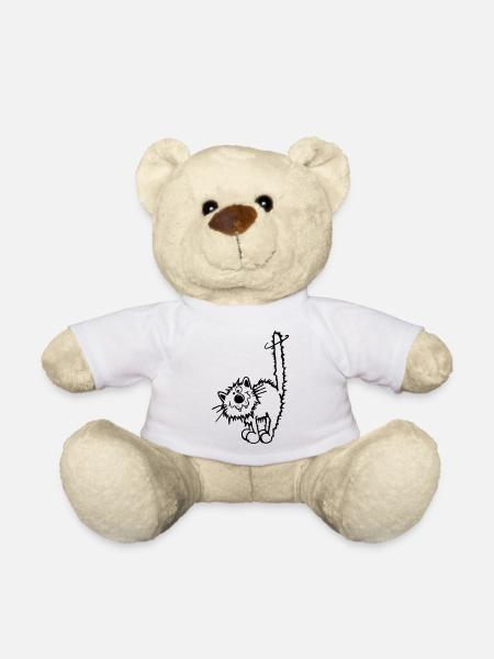 Drôle Chat - Nounours - blanc