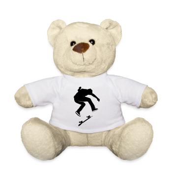 skateboard - Teddy - Weiß - Vorne