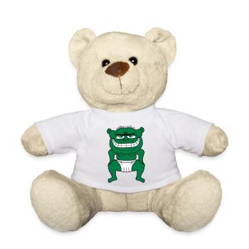 monster oger troll boese sumo ringer uebergewicht - Teddy - Weiß - Vorne