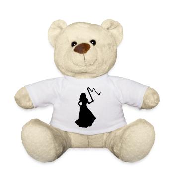 Bride, Woman & Whip - Teddy Bear - white - Front