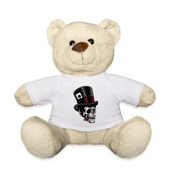 Crâne avec cylindre - Nounours - blanc - Devant