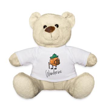 Die Wanderine, Geschenkidee zum Wandern - Teddy - Weiß - Vorne