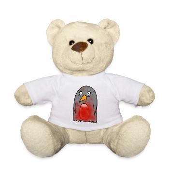 Splatter Pinguin - Teddy - Weiß - Vorne
