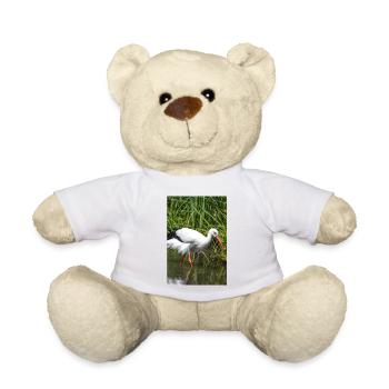 Cigogne blanche (cigogne blanche, cigogne hochet) - Nounours - blanc - Devant