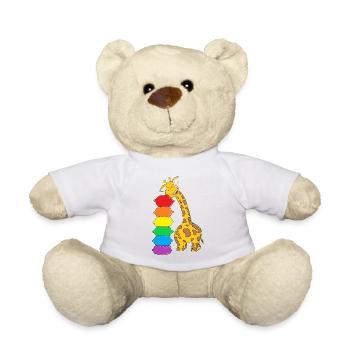 La girafe endormie / La girafe de la sleepy - Nounours - blanc - Devant