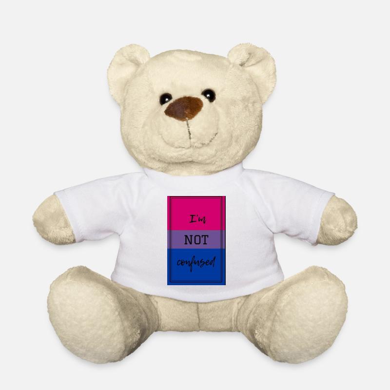 "Ich bin nicht verwirrt" bisexuelle Stolzware - Teddy - Weiß