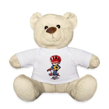 1005 Play Boy COLOR - Teddy Bear - white - Front