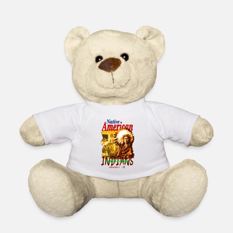 Native American INDIANS 3 - Teddy Bear - white