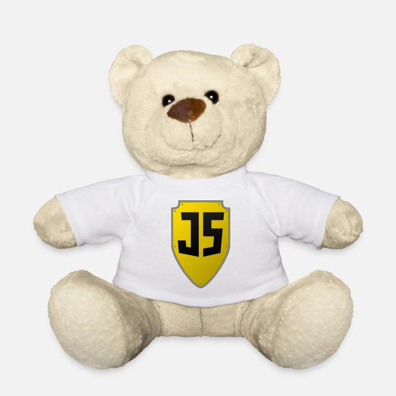 JavaScript-Schild - Teddy - Weiß