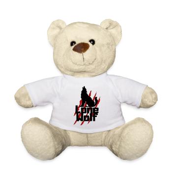 lone wolf - Teddy Bear - white - Front