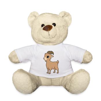goat - Teddy Bear - white - Front