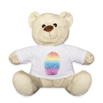 Gay Regenbogen LGBT Pride - Teddy - Weiß - Vorne