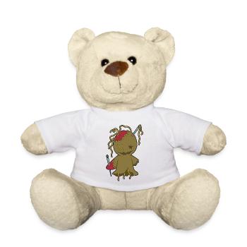 Poupée vaudou - Nounours - blanc - Devant