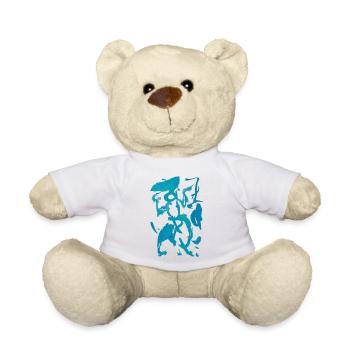 Résumé de l’aquarelle - Nounours - blanc - Devant