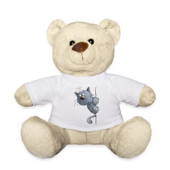 Blue Cat I Cat Friends Cadeau - Nounours - blanc - Devant