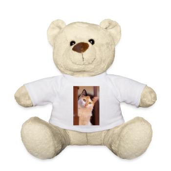 the cat - Teddy Bear - white - Front