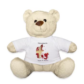Dänemark Hygge & Mee(h)r Flagge Holz - Teddy - Weiß - Vorne
