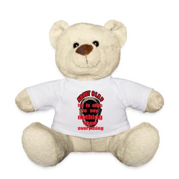 Olaf Scholz; Scholzism, Sleeping Pills Politics Humor - Teddy Bear - white - Front