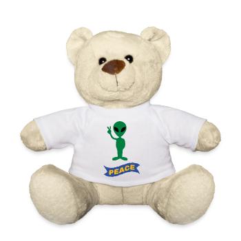 Alien Peace - Teddy - Weiß - Vorne