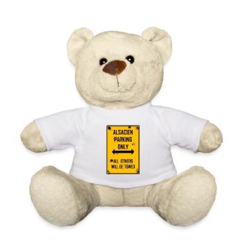 Nur elsässische Parkplätze - Teddy - Weiß - Vorne