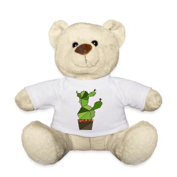Cactus geometric - Teddy Bear - white - Front