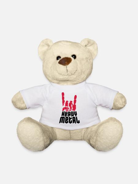 Cool Logo Heavy Metal - Nounours - blanc