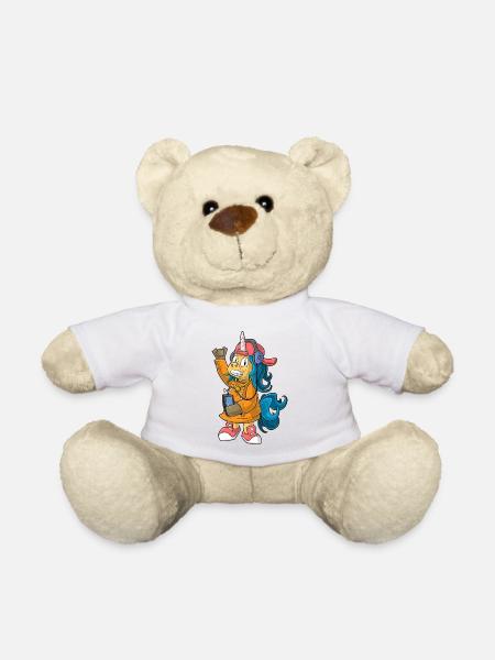 Hip Hop Einhorn - Teddy - Weiß