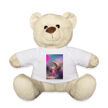 Samurai Krieger Engel Endkampf Pastell Kunstwerk - Teddy - Weiß - Vorne