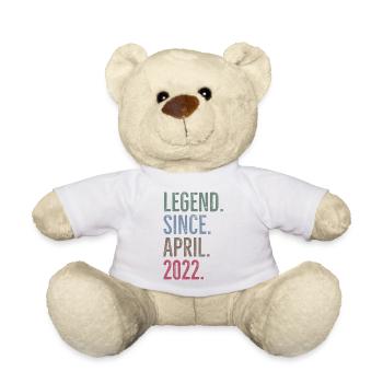 Legend Since April 2022 - Teddy Bear - white - Front