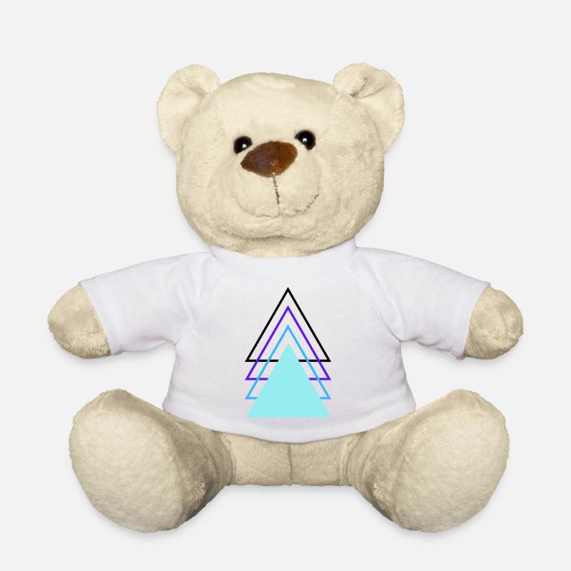 Triangles - Teddy Bear - white