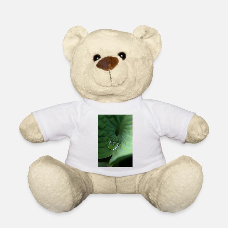 Rosée tropicale verte feuillue - Nounours - blanc