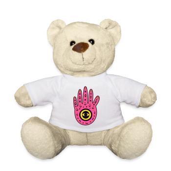 Hand of Fatima - Teddy Bear - white - Front