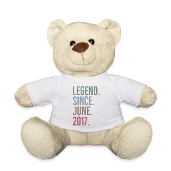Legend Since June 2017 - Teddy Bear - white - Front