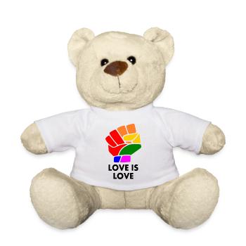 Love is love - Teddy - Weiß - Vorne