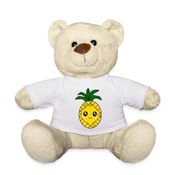 Fasching, Karneval, Kostüm, Ananas - Teddy - Weiß - Vorne