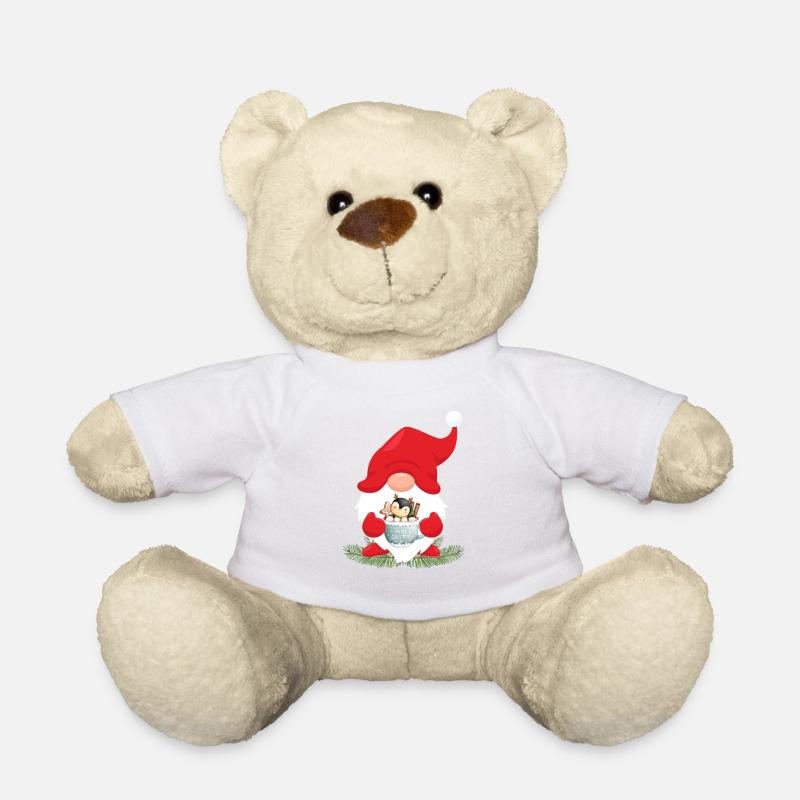 Weihnachtswichtel - Teddy - Weiß