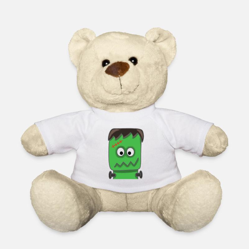 green monster - Teddy Bear - white