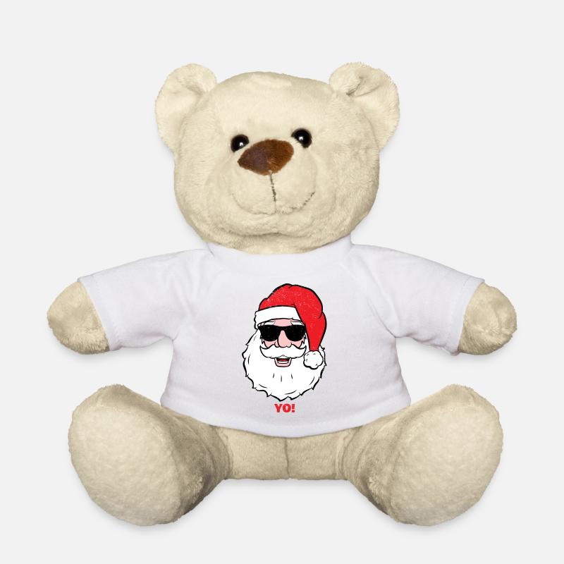 Weihnachtsmann - YO! - Lustiger Weihnachtsmann - Teddy - Weiß