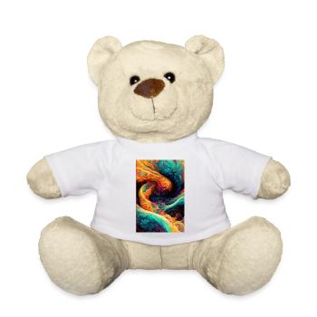 Psychedelic Abstrakt - Teddy - Weiß - Vorne