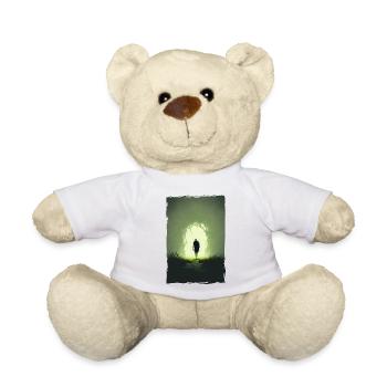 Zombie Illustration Minimalist Design - Teddy Bear - white - Front