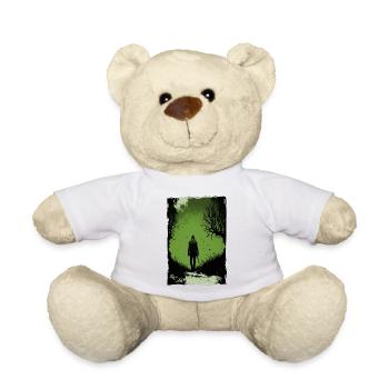 Zombie Illustration Minimaliste Design - Nounours - blanc - Devant