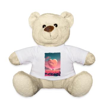 Liebe Illustration Minimalistisches Design - Teddy - Weiß - Vorne